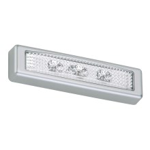 Briloner 2689-034 - LED Veilleuse tactile LERO LED/0,18W/3xAAA argent