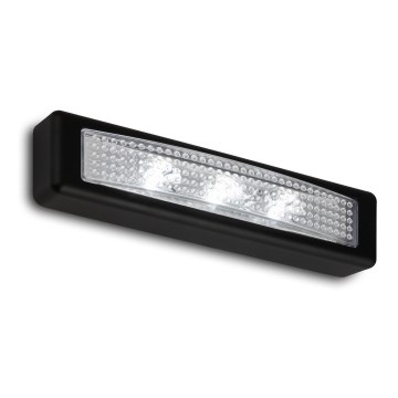 Briloner 2689-035 - LED Veilleuse tactile LERO LED/0,18W/3xAAA noir