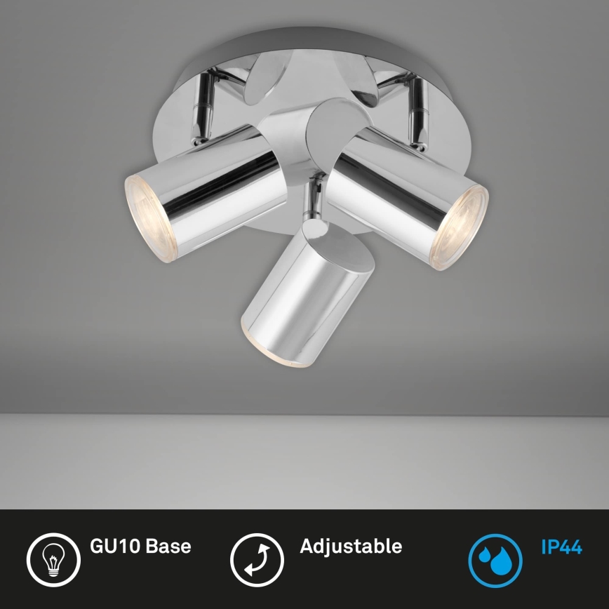 Briloner 2731-038 - Spot CUP 3xGU10/5W/230V chrome brillant