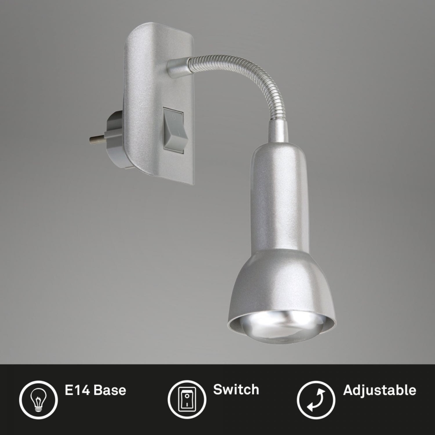 Briloner 2739-014P - Lampe à brancher 1xE14/25W/230V