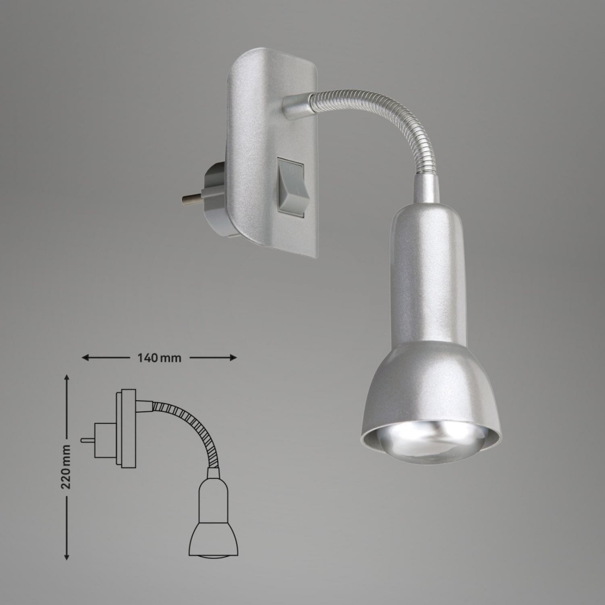 Briloner 2739-014P - Lampe à brancher 1xE14/25W/230V