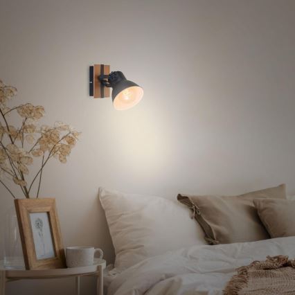 Briloner 2742-015 - Spot mural RETRO 1xE27/25W/230V noir