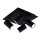 Briloner 2857-045 - Zwarte Spot Verlichting SPOT 4x GU10 / 40W / 230V