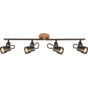 Briloner 2872-045 - Spot TAHUN 4xGU10/5W/230V 3000K marron