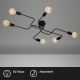 Briloner 2887-065 - Bevestigde hanglamp FARETTO 6xE27/60W/230V