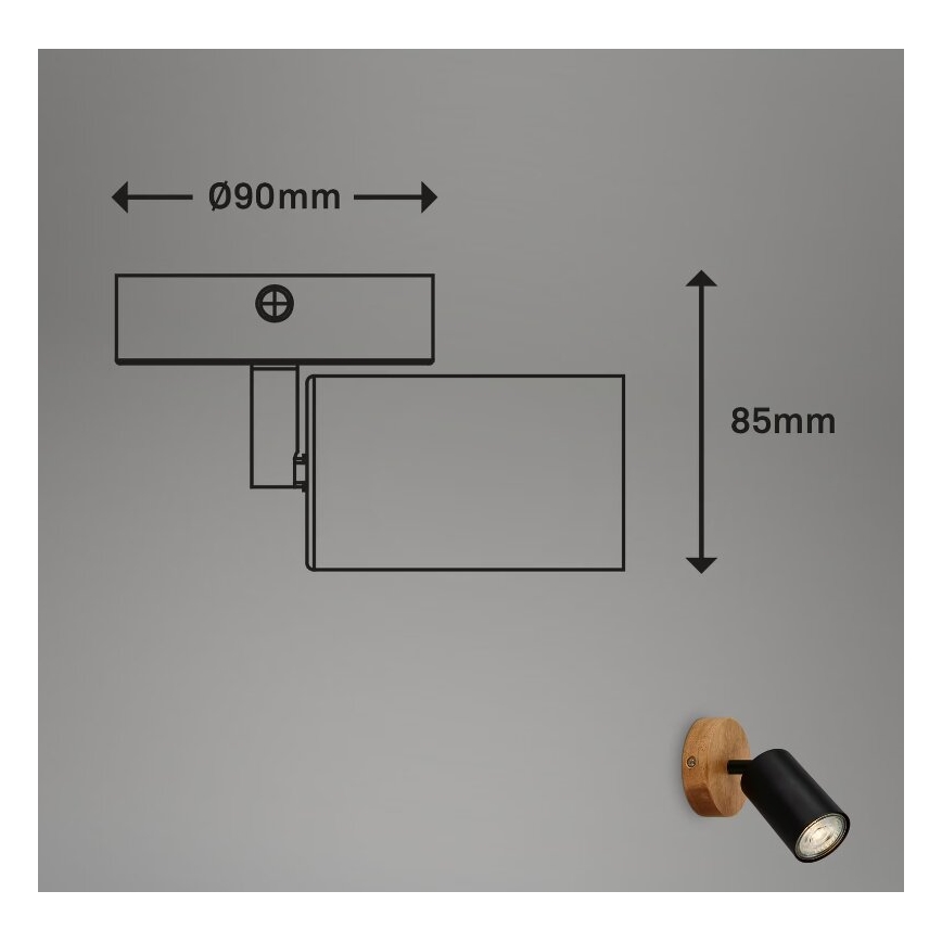 Briloner 2922-015 - Spot mural SPOT 1xGU10/9W/230V