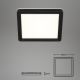 Briloner 3010-015 - LED plafondlamp LED/8W/230V 19x19 cm zwart IP44