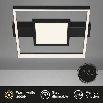 Briloner 3028-015 - Dimbare LED Plafondlamp FRAME LED/38W/230V