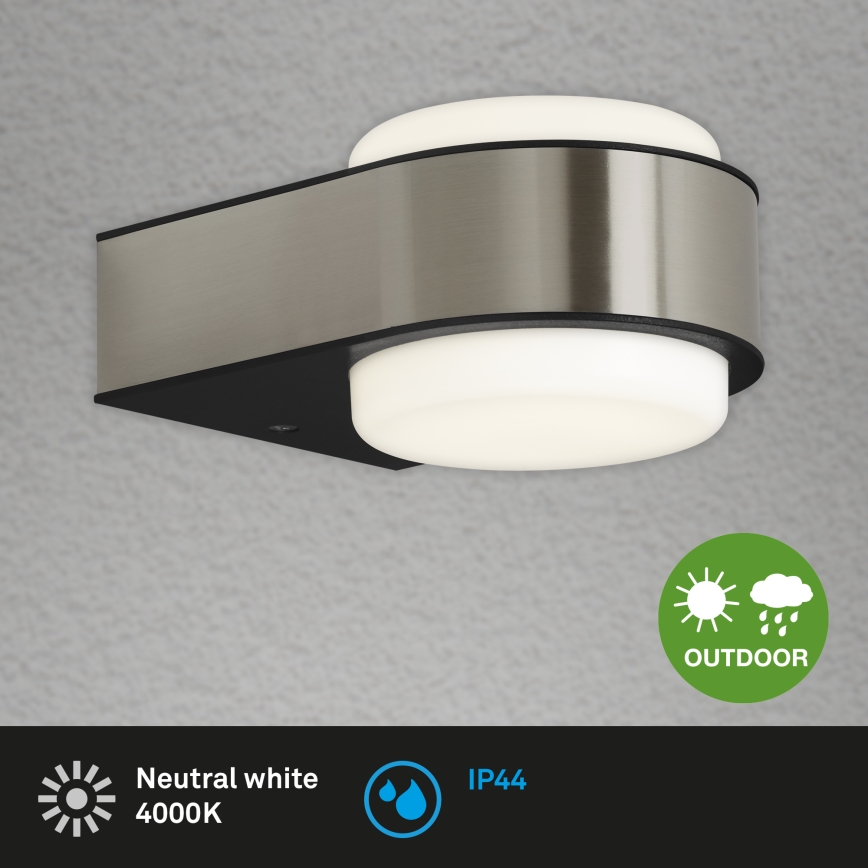 Briloner 3035-012- LED Wandlamp voor buiten HANAU LED/6,5W/230V IP44 mat chroom