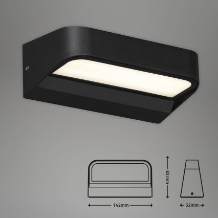 Briloner 3036-015 - Applique murale LED d'extérieur AHLEN LED/8W/230V IP44