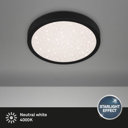 Briloner 3048-015 - Plafonnier LED RUNA LED/18W/230V noir