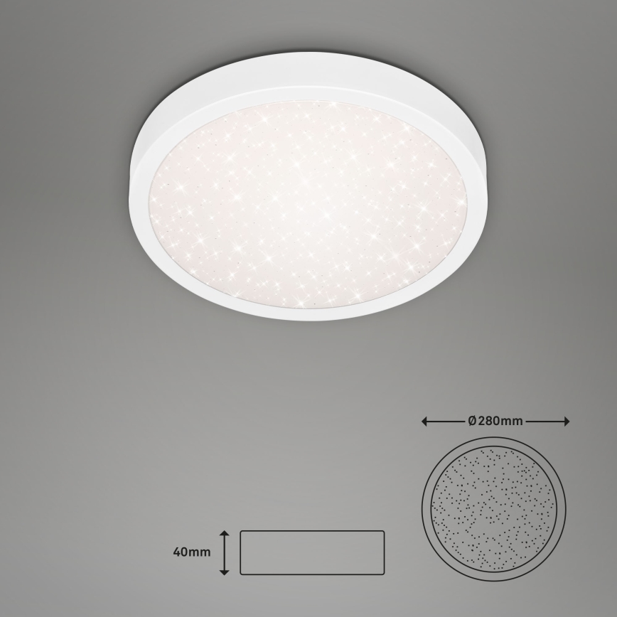 Briloner 3048-016 - LED Plafondlamp RUNA LED/18W/230V wit