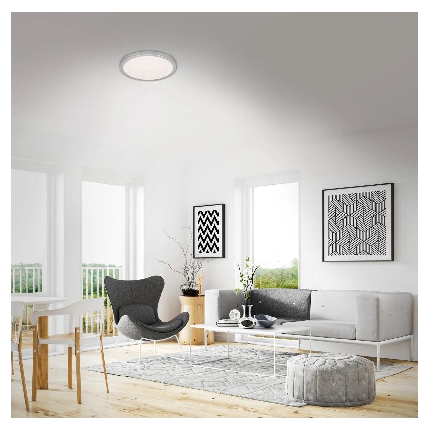 Briloner 3071-014 - LED Plafondlamp RUNA LED/24W/230V zilver