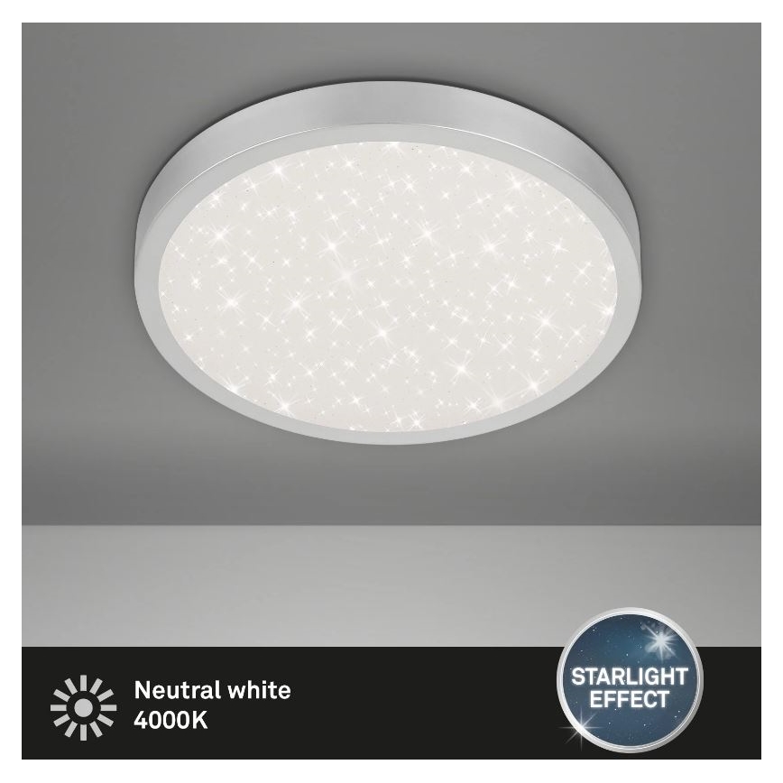 Briloner 3071-014 - LED Plafondlamp RUNA LED/24W/230V zilver