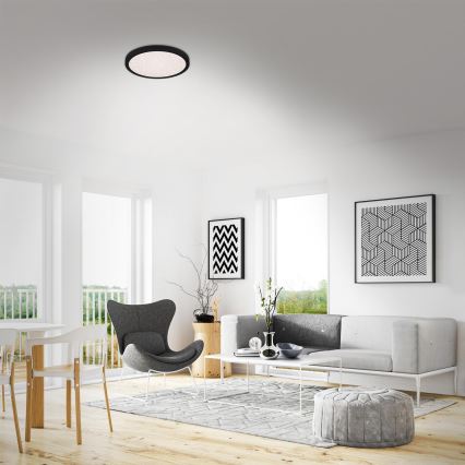 Briloner 3071-015 - LED Plafondlamp RUNA LED/24W/230V zwart