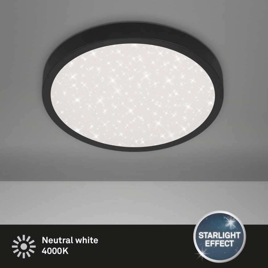 Briloner 3071-015 - Plafonnier RUNA LED/24W/230V noir