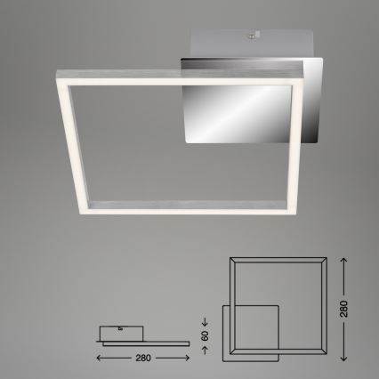 Briloner 3105-018 - Plafonnier à intensité variable FRAMES LED/9,7W/230V