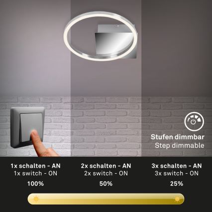 Briloner 3106-018 - Dimbare LED Plafond Lamp FRAMES LED/7,5W/230V