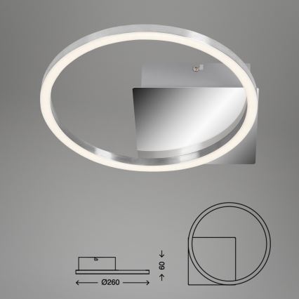 Briloner 3106-018 - Dimbare LED Plafond Lamp FRAMES LED/7,5W/230V