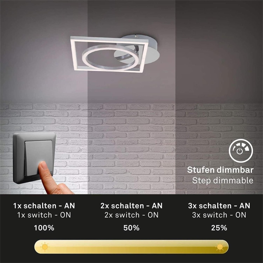 Briloner 3114-018 - Plafonnier à intensité variable FRAME LED/19,6W/230V 3000K