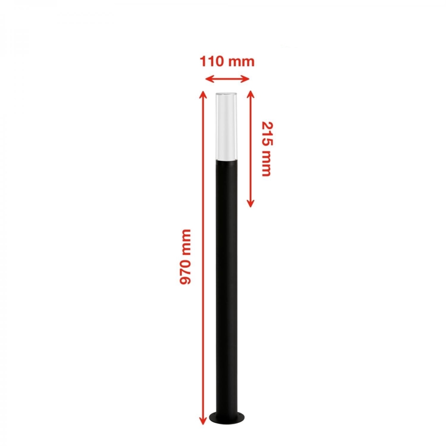 Briloner 311505TF - LED Buitenlamp LED/8W/230V IP44 4000K 97 cm zwart
