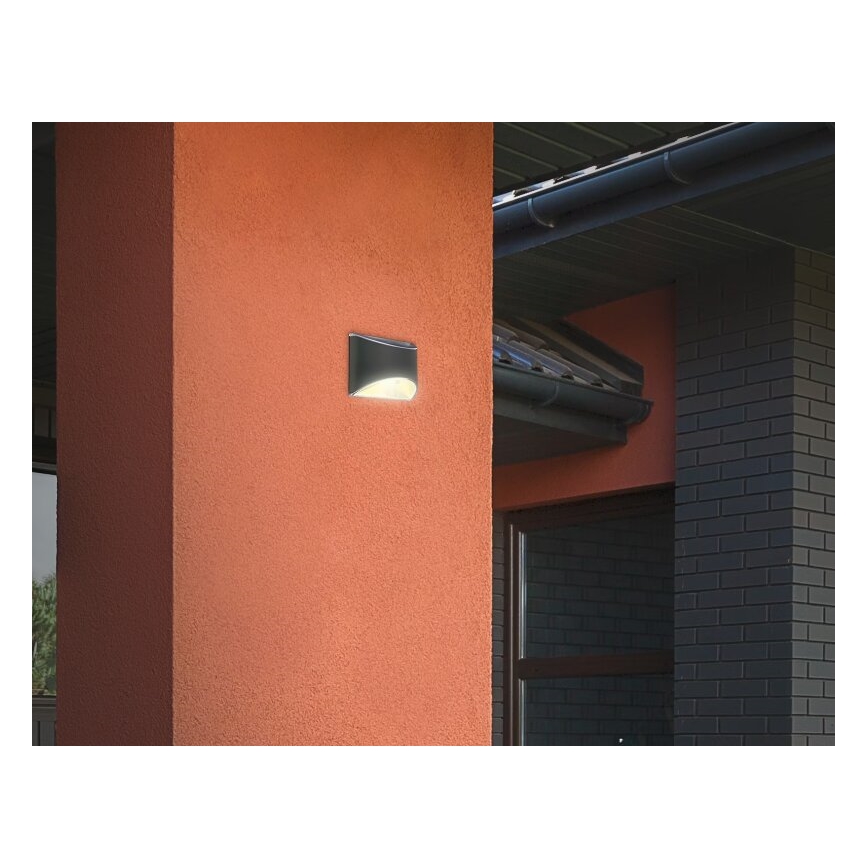Briloner 3133015 - LED Applique solaire LED/2W/3,7V IP44 3000K 300 mAh