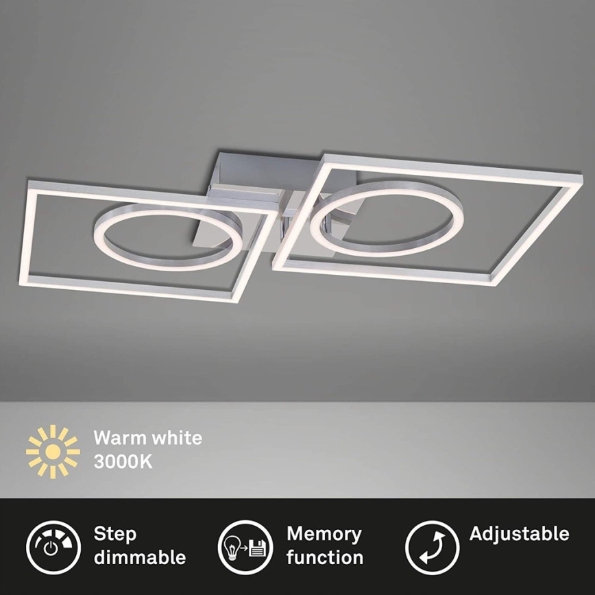 Briloner 3135-018 - Plafonnier à intensité variable FRAME LED/43,8W/230V 3000K