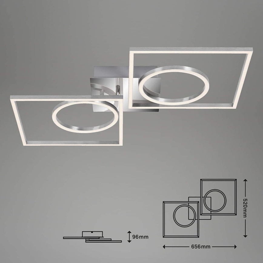 Briloner 3135-018 - Plafonnier à intensité variable FRAME LED/43,8W/230V 3000K