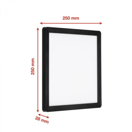 Briloner 313505TF - LED Wandlamp voor buiten LED/15W/230V IP44 4000K zwart