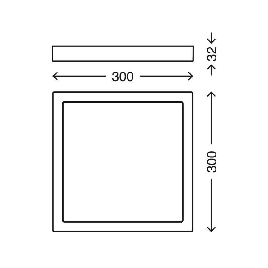 Briloner 3142-018 - Plafonnier salle de bain COOL&COSY LED/21W/230V 2700/4000K IP44