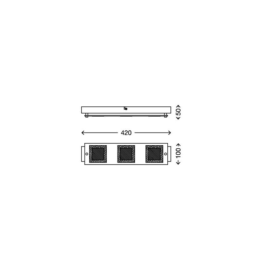 Briloner 3153-038 - LED Plafondverlichting PLAZA 3xLED/5W/230V