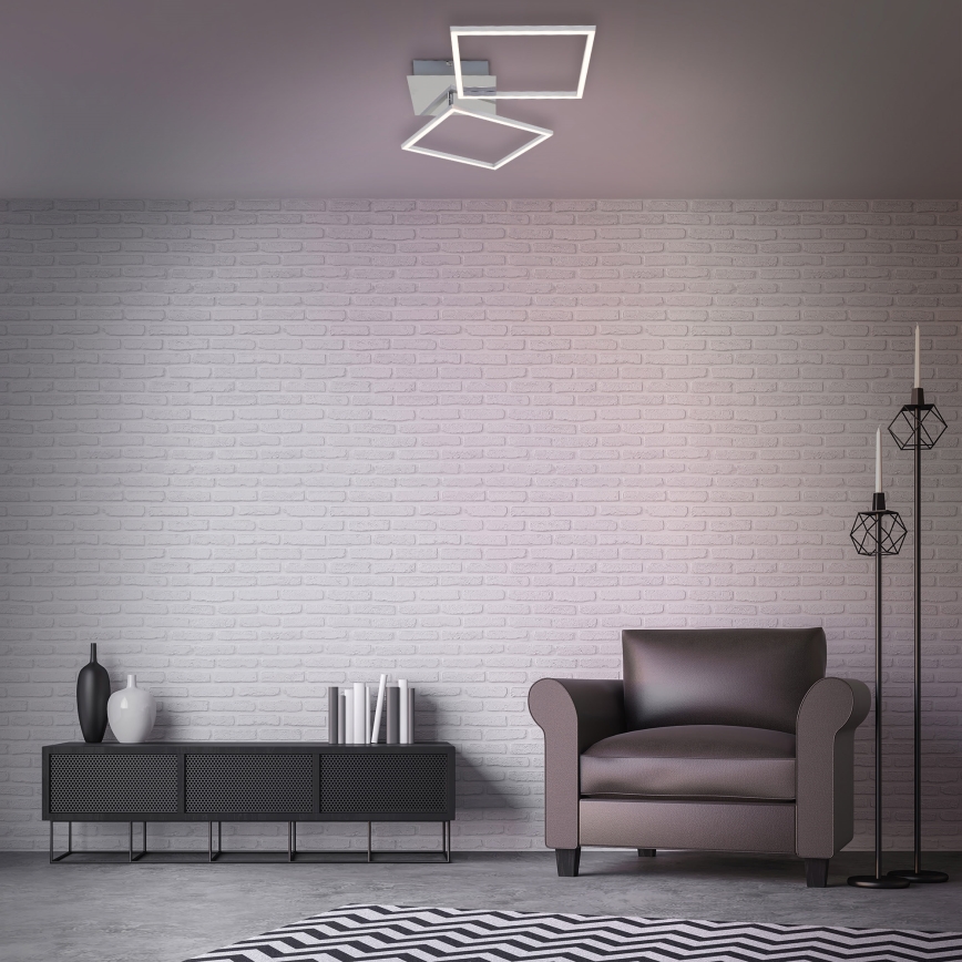 Briloner 3182-018 - Plafonnier à intensité variable FRAME 2xLED/15,5W/230V