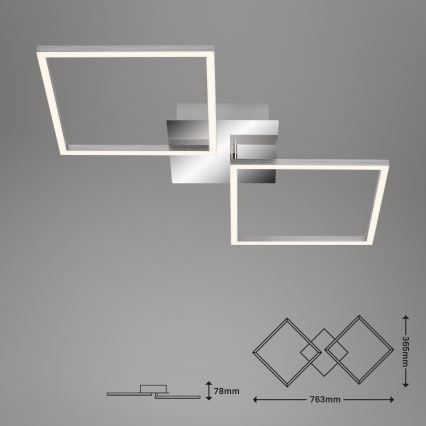 Briloner 3182-018 - Plafonnier à intensité variable FRAME 2xLED/15,5W/230V