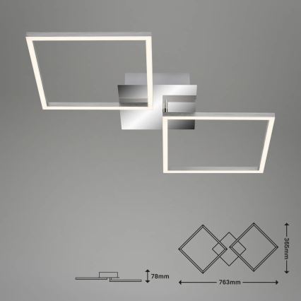 Briloner 3192-018 - Plafonnier LED FRAMES 2xLED/16W/230V