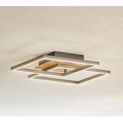 Briloner 3210-014 - Dimbare LED Plafondlamp FRAME 2xLED/11W/230V bruin