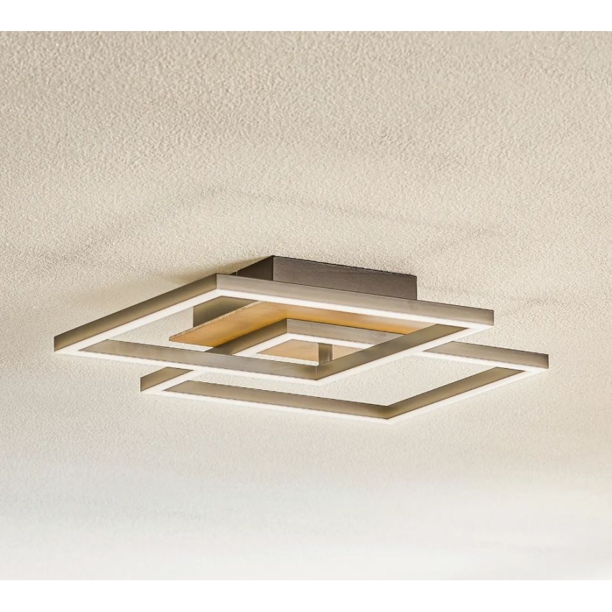 Briloner 3210-014 - Dimbare LED Plafondlamp FRAME 2xLED/11W/230V bruin