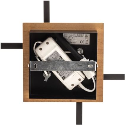 Briloner 3210-014 - Dimbare LED Plafondlamp FRAME 2xLED/11W/230V bruin