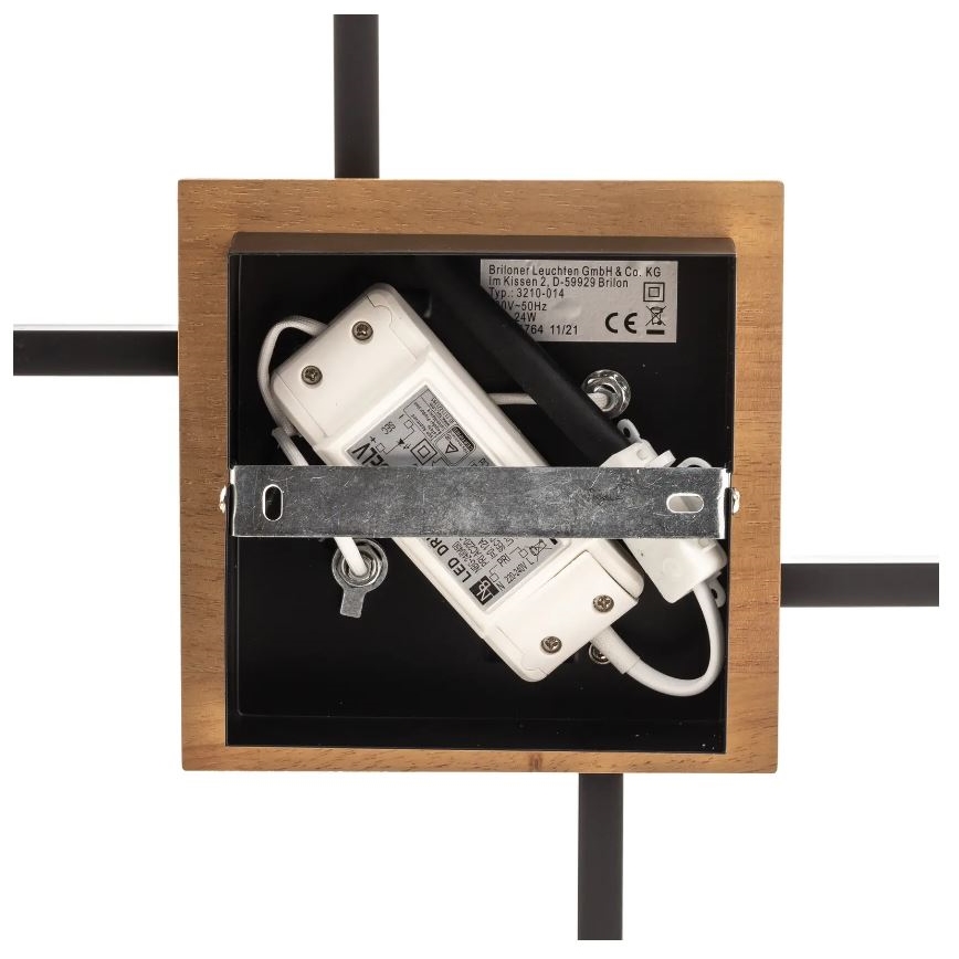 Briloner 3210-014 - Plafonnier à intensité variable FRAME 2xLED/11W/230V marron