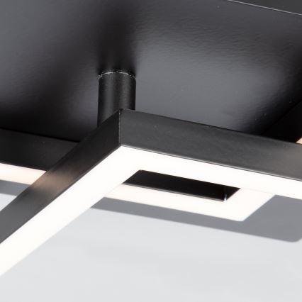 Briloner 3210-015 - LED dimbare plafondlamp FRAME 2xLED/11W/230V zwart