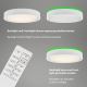 Briloner 3227-016 - Luminaire LED RGB à intensité variable avec détecteur TALENA LED/24W/230V blanc + télécommande