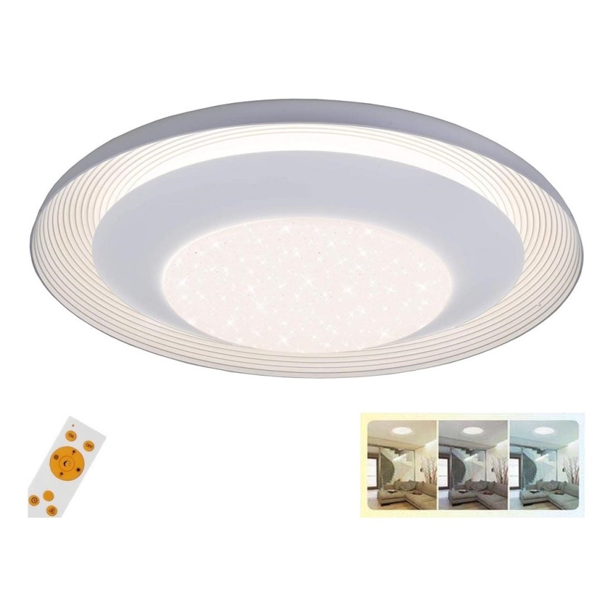Briloner 3366-116 - Plafonnier à intensité variable LED/24W/230V 3000K-65000K + télécommande