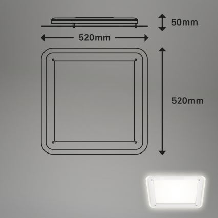 Briloner 3397-016 - LED Plafondlamp FREE LED/22W/230V