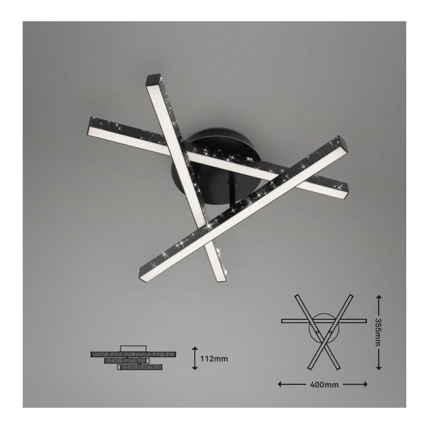 Briloner 3518-035 - Plafonnier LED REY 3xLED/5W/230V