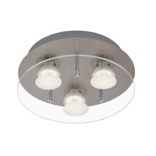 Briloner 3526-032 - LED Plafondlamp dimbaar PARENTOS 3xGU10/5W/230V
