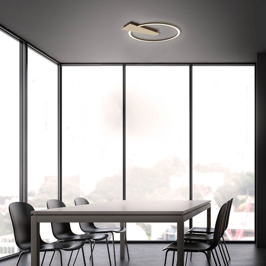 Briloner 3542017 - Dimbare LED plafondlamp NICO LED/12W/230V goud