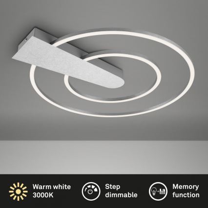 Briloner 3543-018 - Plafonnier à intensité variable NICO LED/25W/230V chrome mat