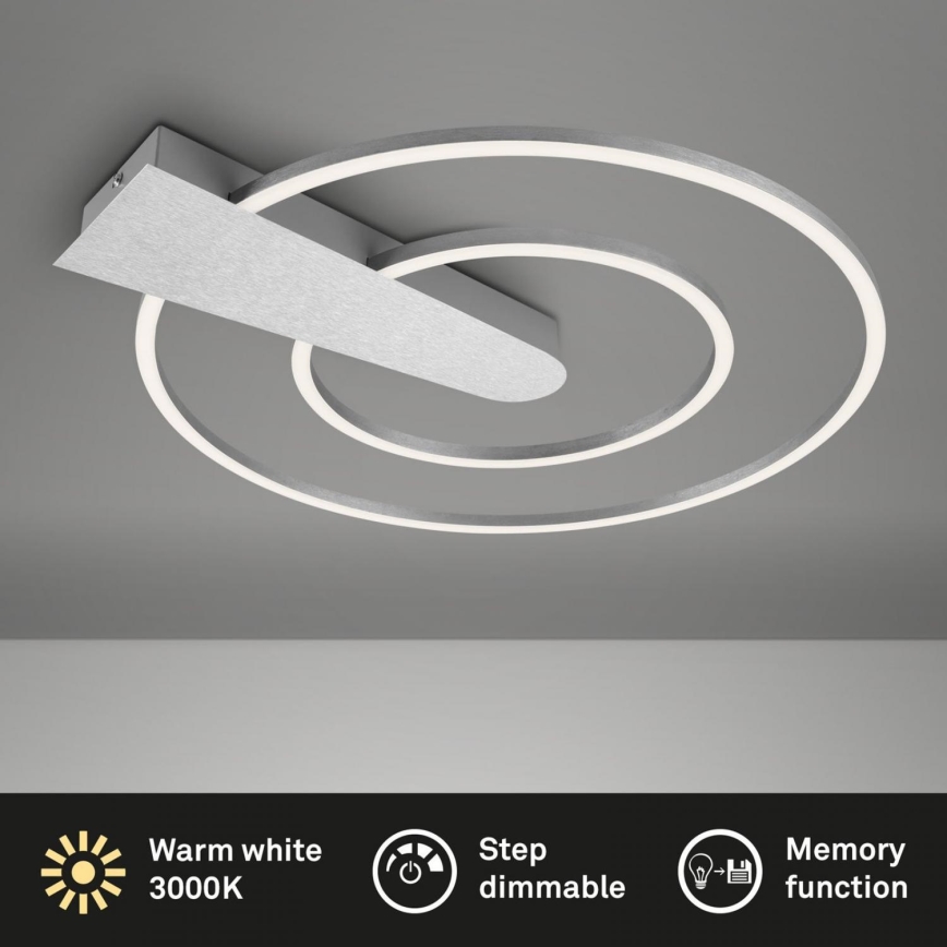 Briloner 3543-018 - Plafonnier à intensité variable NICO LED/25W/230V chrome mat