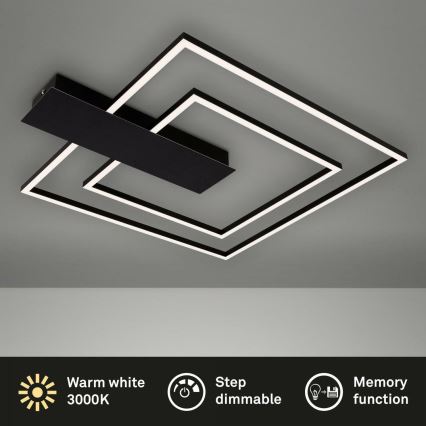 Briloner 3545-015 - Plafonnier à intensité variable NICO LED/25W/230V noir