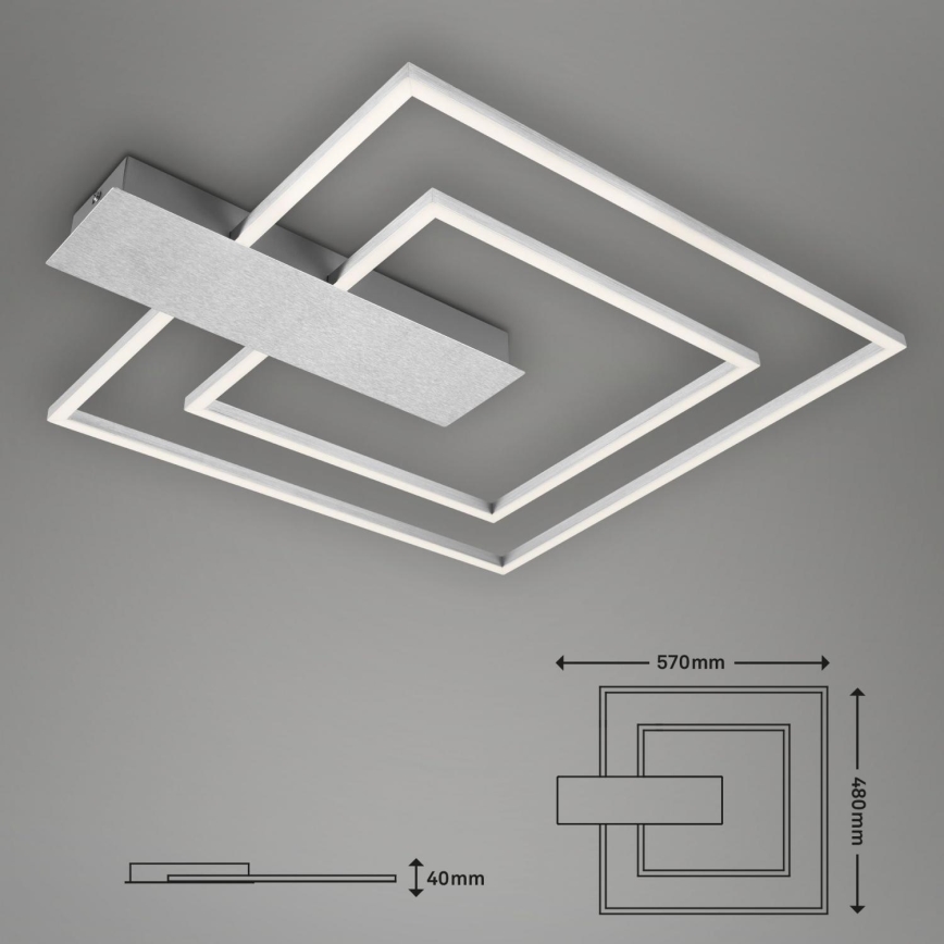 Briloner 3545-018 - Plafonnier à intensité variable NICO LED/25W/230V chrome mat