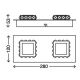 Briloner 3549-028 - Plafonnier LED NOBLE 2xLED/5W/230V